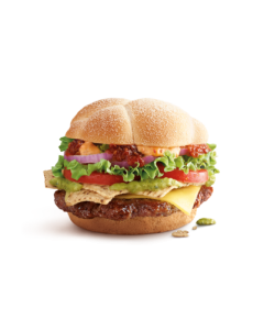 Gucamole Burger with fries